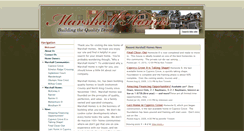 Desktop Screenshot of marshallhomesinc.com