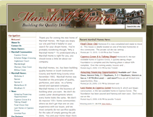 Tablet Screenshot of marshallhomesinc.com
